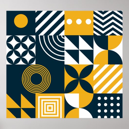 Universelles Muster: Tapete, Textil, Web. Poster (Vorne)