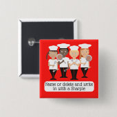 Universelles NamensAbzeichen der Button (Vorne & Hinten)