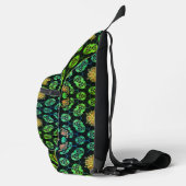 Universelles SYmmetry Wheel Green Crossbody Bag (Rechts)
