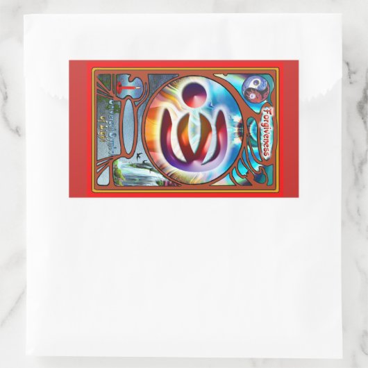 Universelles Verfallssymbol Rechteckiger Aufkleber (Tasche)