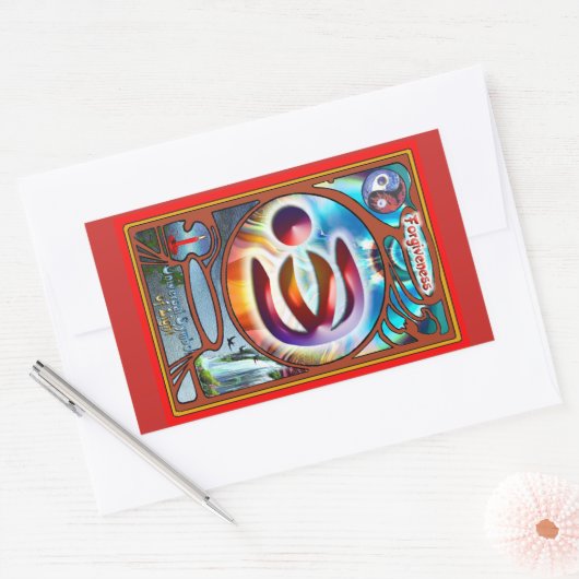 Universelles Verfallssymbol Rechteckiger Aufkleber (Umschlag)