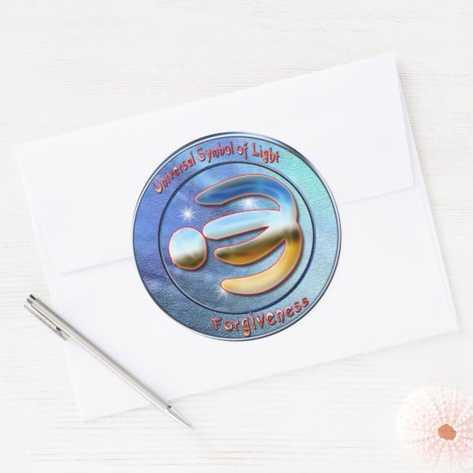 Universelles Verfallssymbol Runder Aufkleber (Umschlag)