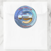 Universelles Verfallssymbol Runder Aufkleber (Tasche)