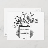 Universelles Wahlrecht von Felix Vallotton Postkarte (Vorne/Hinten)