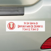universitario, Yo Sojabohnenöl Hincha De, Autoaufkleber (Auf Auto)