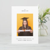 Universität 3 Foto Typografie Uni Graduate Ankündigung (Stehend Vorderseite)