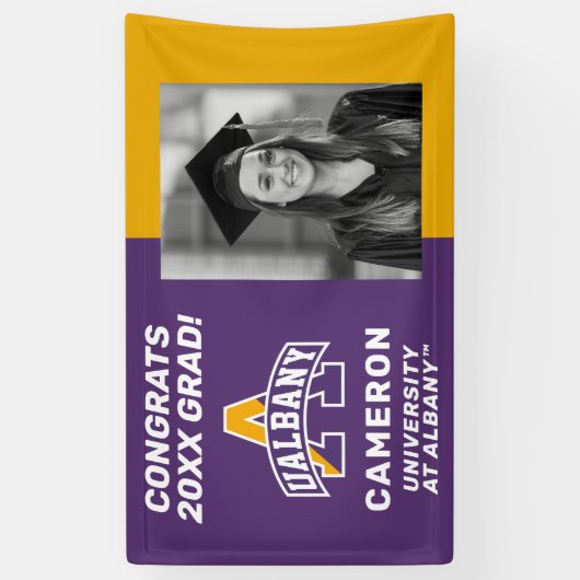 Universität Albany | Glückwunsch Grad Banner (Vertikal)