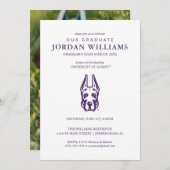 Universität Albany Great Dane Mascot Head Ankündigung (Vorne/Hinten)