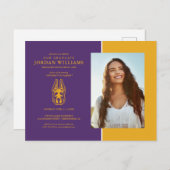 Universität Albany Great Dane Mascot Head Ankündigungspostkarte (Vorne/Hinten)