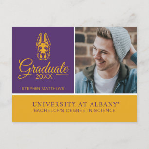 Universität Albany Great Dane Mascot Head Ankündigungspostkarte