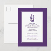 Universität Albany Great Dane Mascot Head Ankündigungspostkarte (Vorne/Hinten)