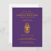 Universität Albany Great Dane Mascot Head Ankündigungspostkarte (Vorne/Hinten)