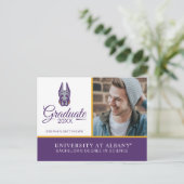 Universität Albany Great Dane Mascot Head Ankündigungspostkarte (Stehend Vorderseite)