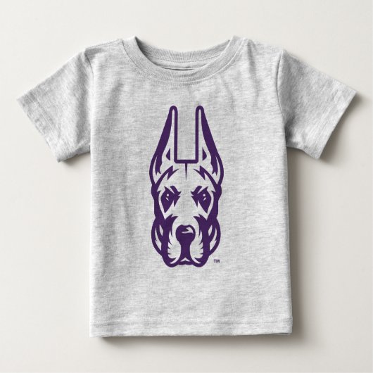 Universität Albany Great Dane Mascot Head Baby T-shirt (Vorderseite)