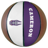 Universität Albany Great Dane Mascot Head Basketball (Vertikal)