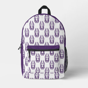 Universität Albany Great Dane Mascot Head Bedruckter Rucksack