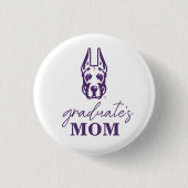 Universität Albany Great Dane Mascot Head Button (Vorderseite)