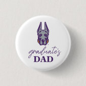 Universität Albany Great Dane Mascot Head Button (Vorderseite)