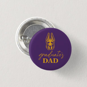 Universität Albany Great Dane Mascot Head Button