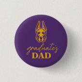 Universität Albany Great Dane Mascot Head Button (Vorderseite)