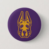 Universität Albany Great Dane Mascot Head Button (Vorderseite)