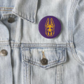 Universität Albany Great Dane Mascot Head Button (Beispiel)