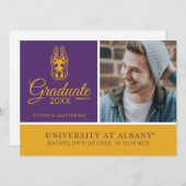 Universität Albany Great Dane Mascot Head Einladung (Vorne/Hinten)