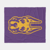 Universität Albany Great Dane Mascot Head Fleecedecke (Vorderseite (Horizontal))