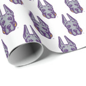 Universität Albany Great Dane Mascot Head Geschenkpapier (Rolleneckpunkt)
