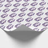 Universität Albany Great Dane Mascot Head Geschenkpapier (Ecke)