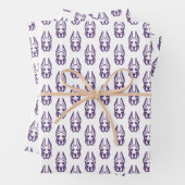 Universität Albany Great Dane Mascot Head Geschenkpapier Set (Beispiel)