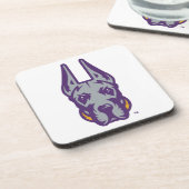 Universität Albany Great Dane Mascot Head Getränkeuntersetzer (Linke Seite)