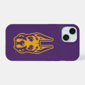 Universität Albany Great Dane Mascot Head iPhone 15 Hülle (Rückseite (Horizontal))