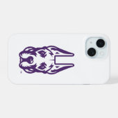 Universität Albany Great Dane Mascot Head iPhone 15 Hülle (Rückseite (Horizontal))