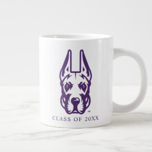 Universität Albany Great Dane Mascot Head Jumbo-Tasse
