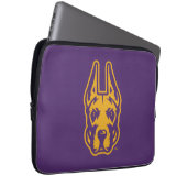 Universität Albany Great Dane Mascot Head Laptopschutzhülle (Vorne Rechts)