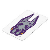 Universität Albany Great Dane Mascot Head Magnet (Linke Seite)