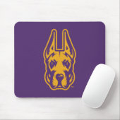 Universität Albany Great Dane Mascot Head Mousepad (Mit Mouse)