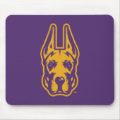 Universität Albany Great Dane Mascot Head Mousepad (Vorne)