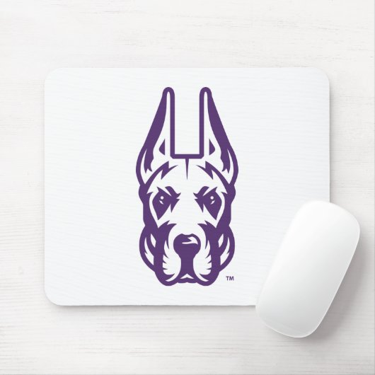 Universität Albany Great Dane Mascot Head Mousepad (Mit Mouse)