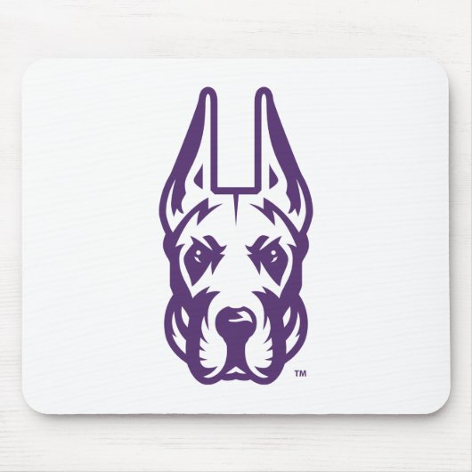 Universität Albany Great Dane Mascot Head Mousepad (Vorne)
