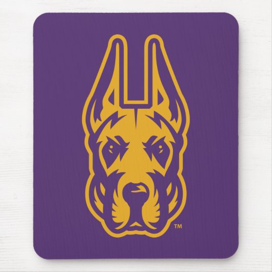 Universität Albany Great Dane Mascot Head Mousepad (Vorne)