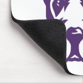 Universität Albany Great Dane Mascot Head Mousepad (Ecke)