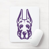 Universität Albany Great Dane Mascot Head Mousepad (Mit Mouse)