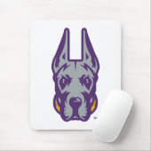 Universität Albany Great Dane Mascot Head Mousepad (Mit Mouse)