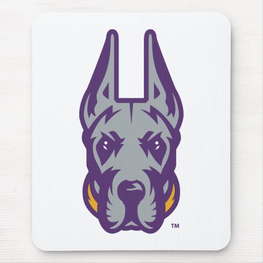 Universität Albany Great Dane Mascot Head Mousepad (Vorne)
