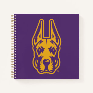 Universität Albany Great Dane Mascot Head Notizblock