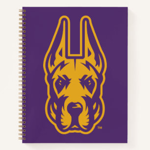 Universität Albany Great Dane Mascot Head Notizblock