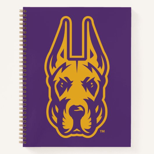 Universität Albany Great Dane Mascot Head Notizblock (Vorderseite)