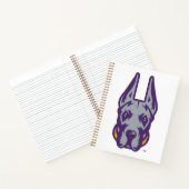 Universität Albany Great Dane Mascot Head Notizblock (Innenseite)